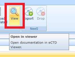 eCTD Editor - spuštění prohlížeče